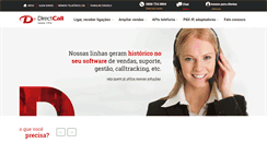Desktop Screenshot of directcall.com.br