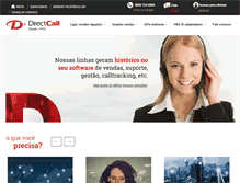 Tablet Screenshot of directcall.com.br